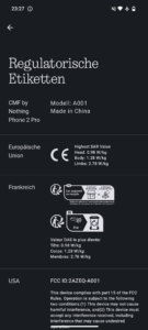 CMF Phone 2 Pro Test Screenshot Systeminfo 2