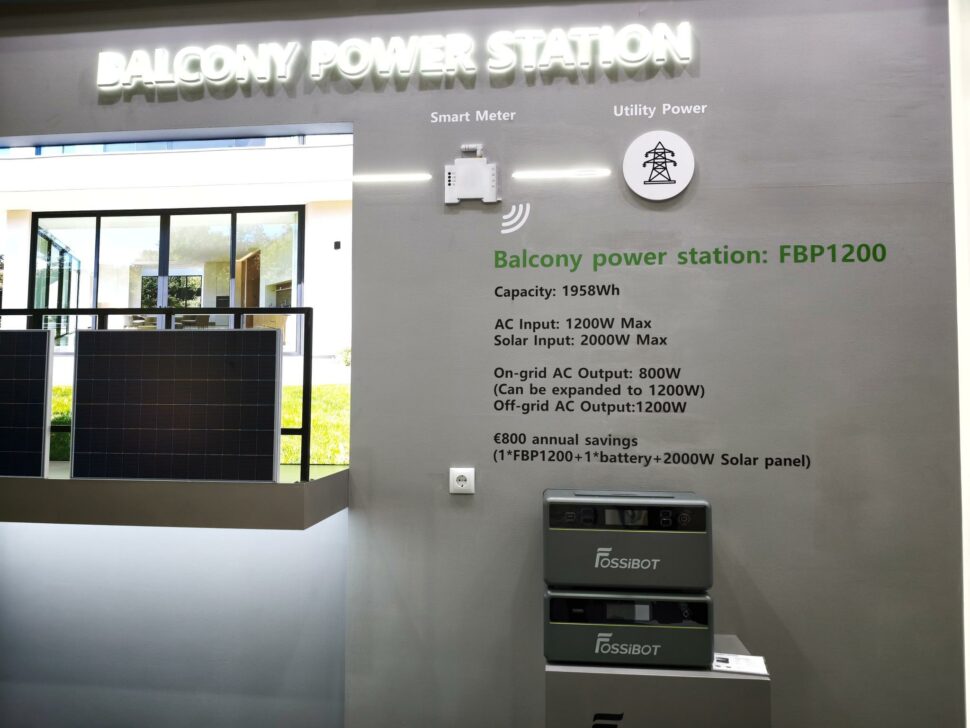 Fossibot FBP1200 Balkonkraftwerk Speicher 2