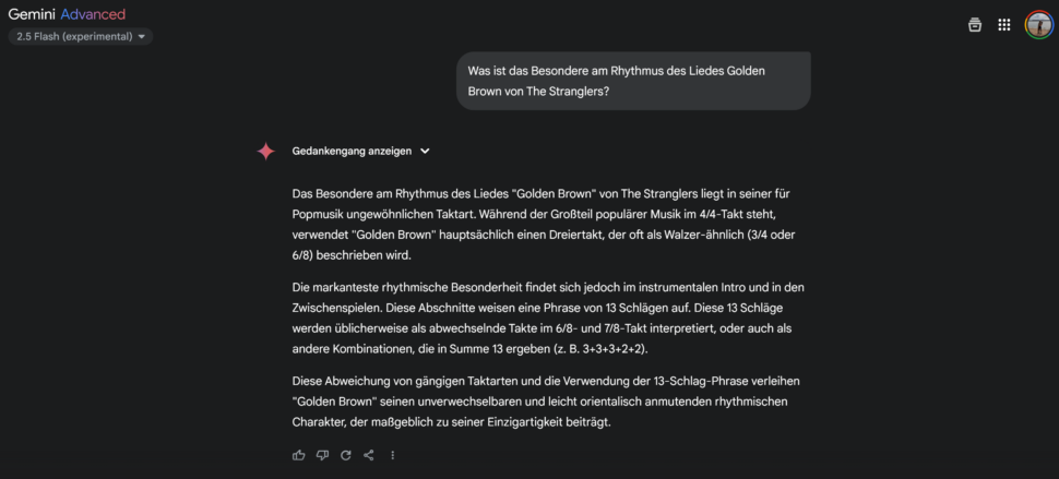 Screenshot Gemini 2.5 Pro III