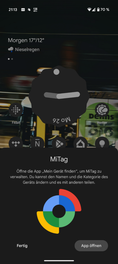 Google Find My Device Tracker von Aliexpress Einrichtung Screenshot 4