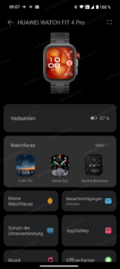 Huawei Watch Fit 4 Pro Test App Uhr 2