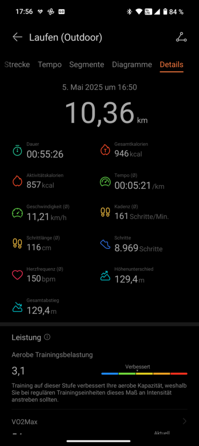 Huawei Watch Fit 4 Pro Test Training Joggen Devices 2
