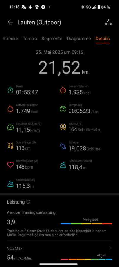 Huawei Watch Fit 4 Pro Test Training Joggen Halbmarathon 2