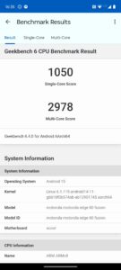 Test Motorola Edge 50 Fusion Benchmark 7