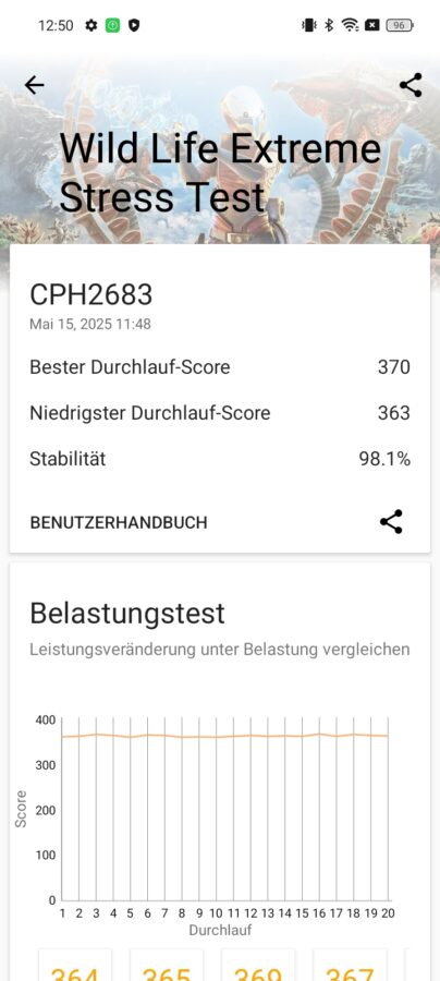 Screenshot Oppo A60 wildlife extreme stress