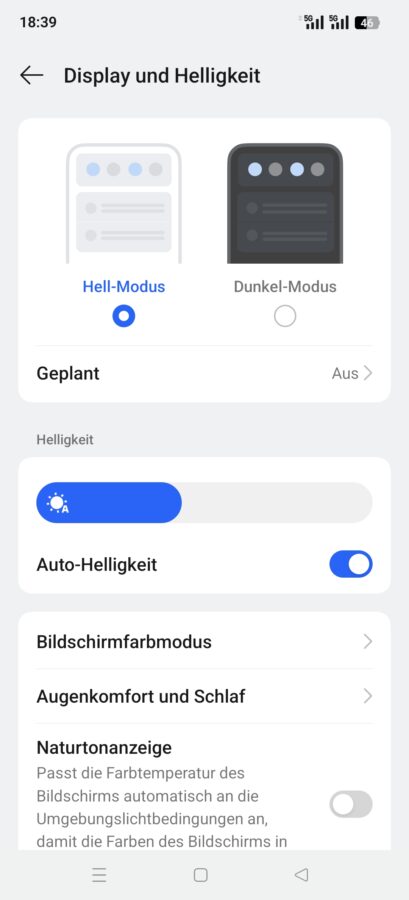 Oppo Find X8 Ultra Display Settings 1