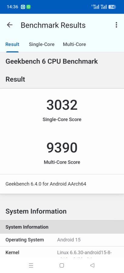 Oppo Find X8 Ultra geekbench 6