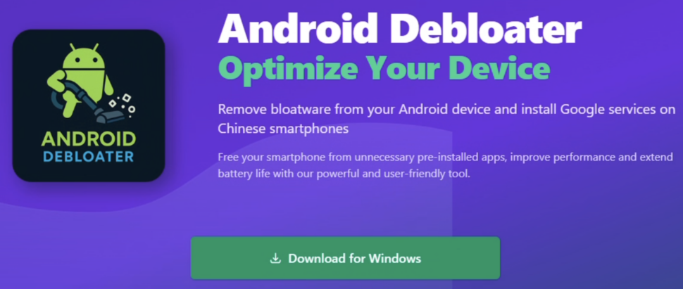 Androiddebloater Anleitung