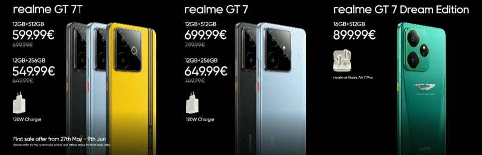 Realme GT 7 EU Preise