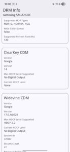SAMSUNG Galaxy A26 5G Test Screenshot Display 1