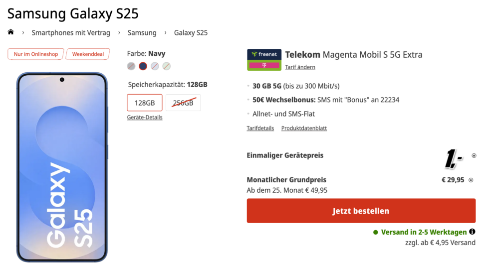 telekom magenta s mediamarkt samsung s25