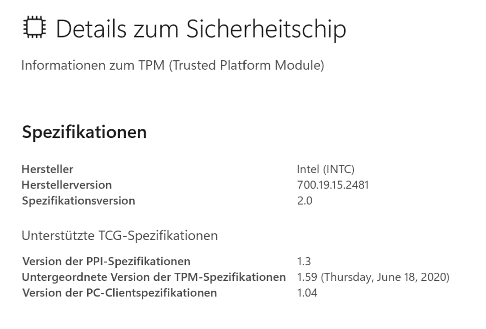 tpm 2 sicherheitschip