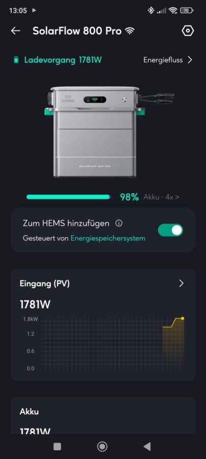 Zendure Solarflow 800 Pro Grundeinstellungen 2