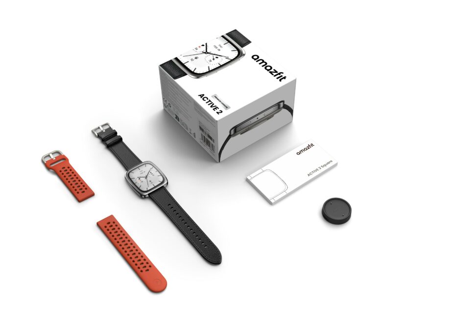 c Amazfit Active 2 Square packaging UVP 149.90 EURO