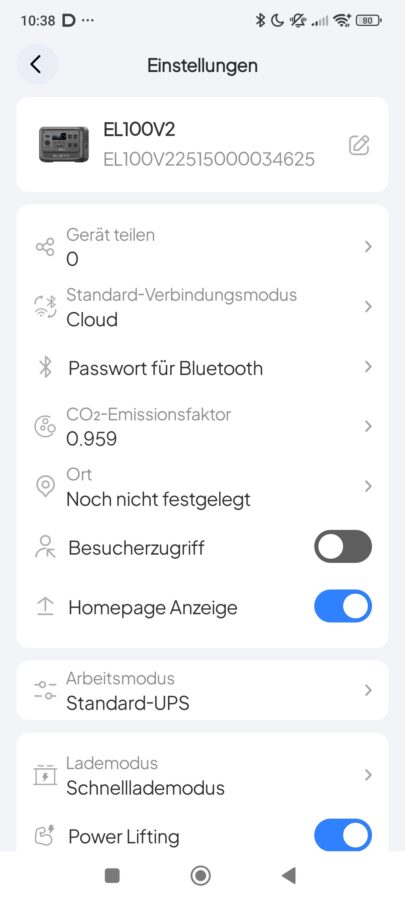 Bluetti Elite 100 V2 App 7