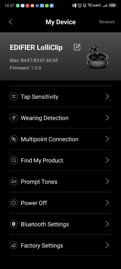 Edifier LolliClip Test App 3