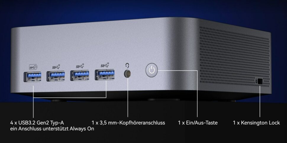 GEEKOM GT1 MEGA vorgestellt Ports 1