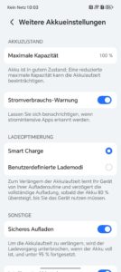 Test Honor400 Lite Akku 2