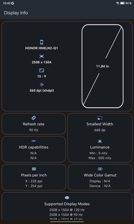 Honor 9Xa Display 2