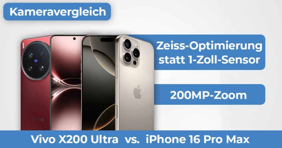 Vivo X200 Ultra vs iPhone 16 Pro Max Kameravergleich Banner