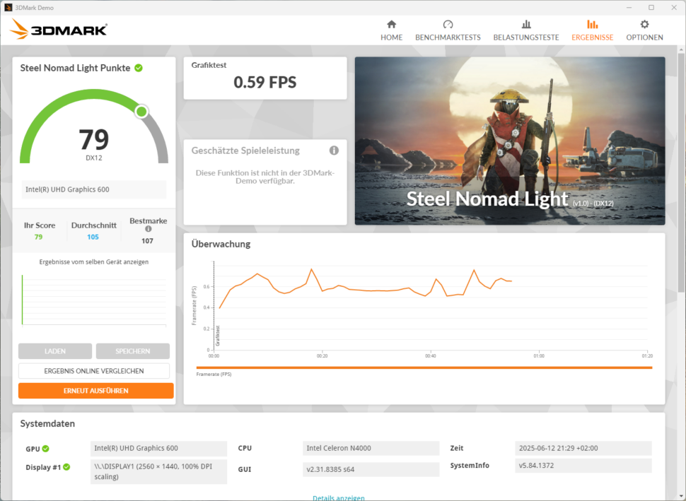 3DMark Steel Nomad light