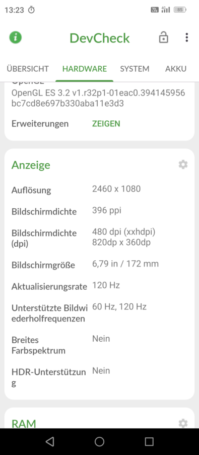 Meizu Note 21 Pro Display
