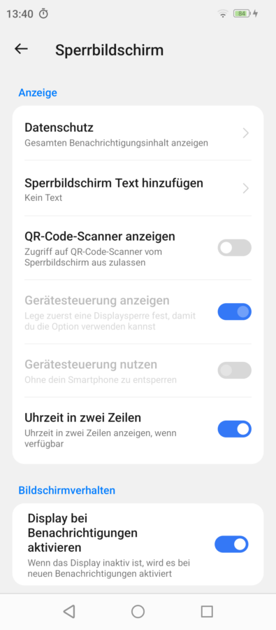Meizu Note 21 Pro Display 8