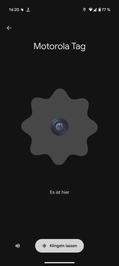 Moto Tag UWB Find Hub Screenshot III
