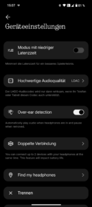 Nothing Headphone 1 Test App Allgemein 3