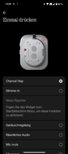 Nothing Headphone 1 Test App Bedienung