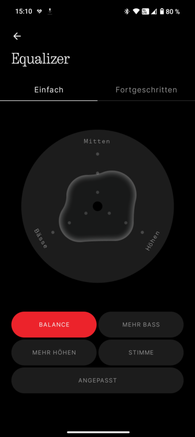 Nothing Headphone 1 Test App Equalizer 2