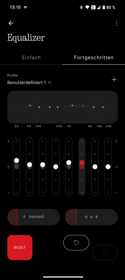 Nothing Headphone 1 Test App Equalizer 3