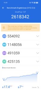 OnePlus 13T Test Screenshot AnTuTu