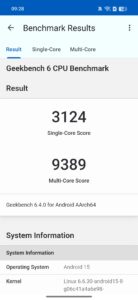OnePlus 13T Test Screenshot Geekbench 6