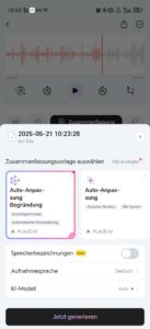 Plaud Notepin System und Software 11
