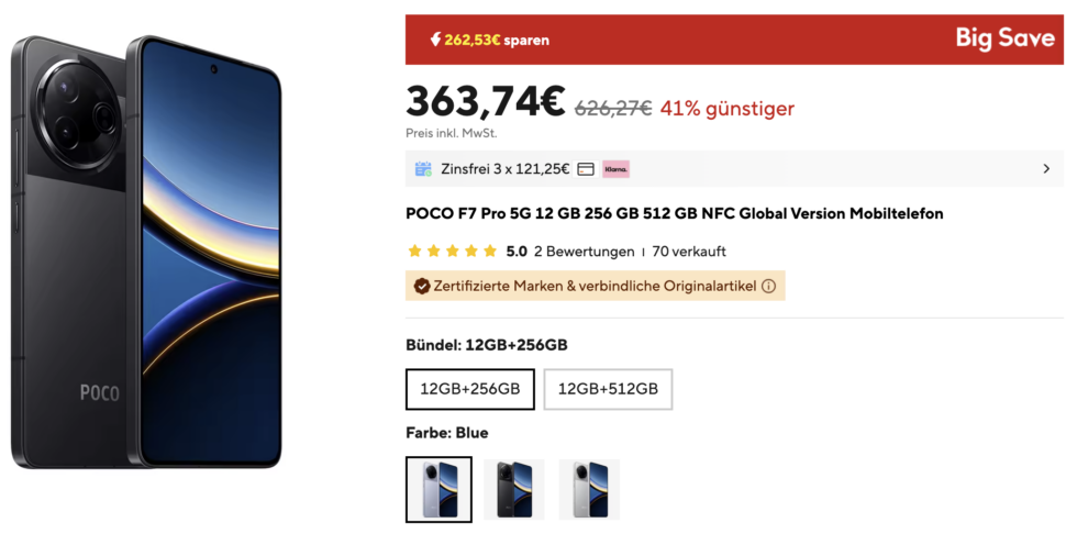 poco f7 pro angebot aliexpress
