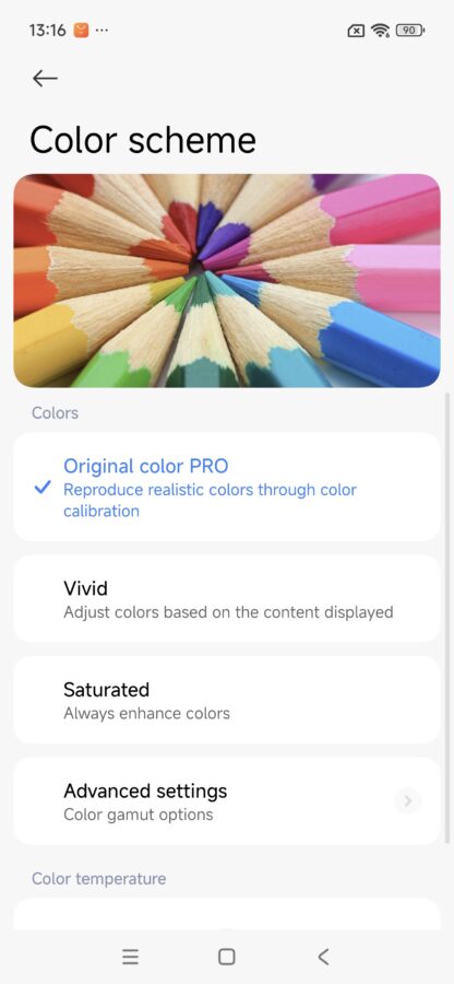 Poco F7 Displaysettings 3