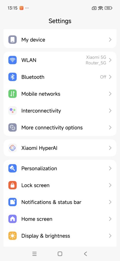 Poco F7 HyperOS Android 15 3