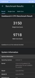 RedMagic 10S Pro Test Geekbench 6