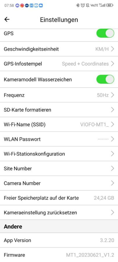 Viofo MT1 Test App 7