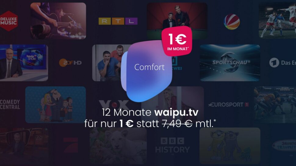 waipu tv comfort ein euro juni 2024 Beitragsbild