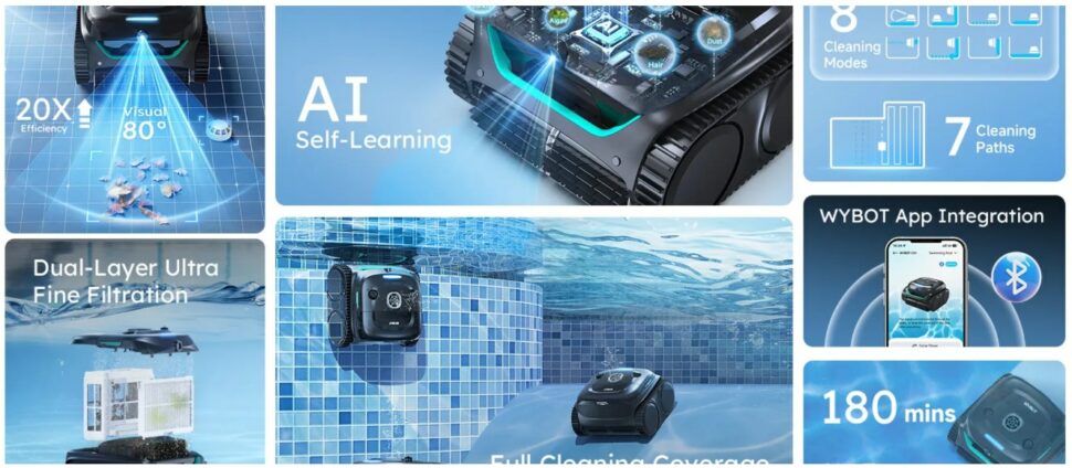 Wybot C2 Poolroboter vorgestellt  Head