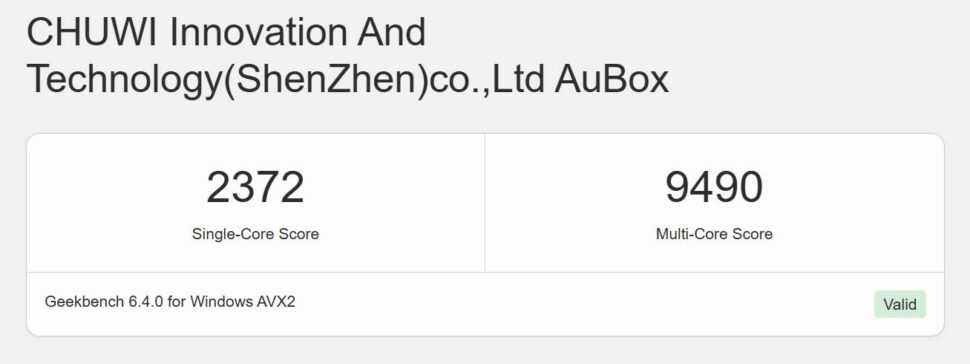 Test Chuwi Aubox 12 1