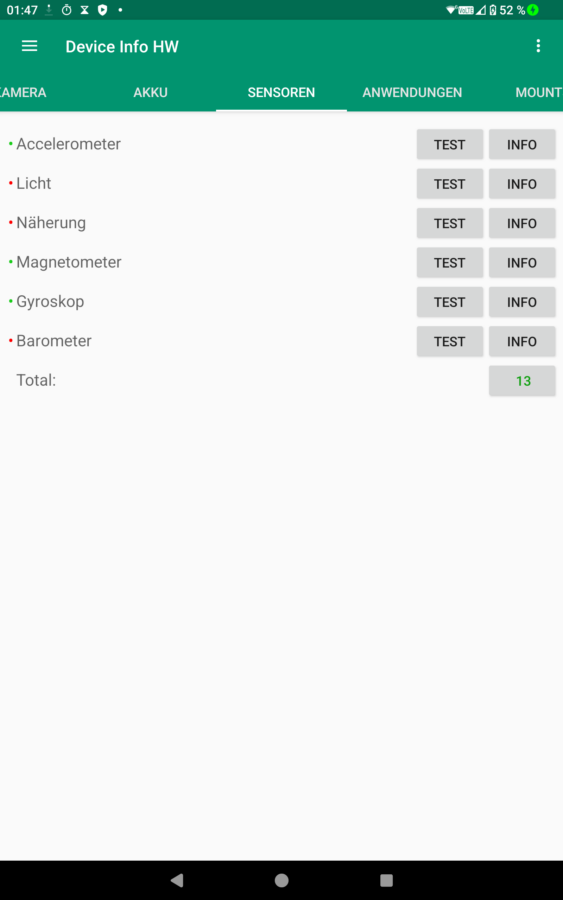 Headwolf Fpad F7 sensors