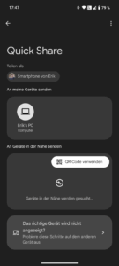 Android Quick Share Anleitung Juli 2025 1