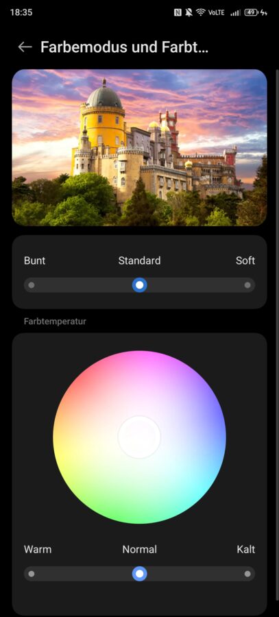 Nubia Z70S Ultra Bildschirmeinstellungen 2