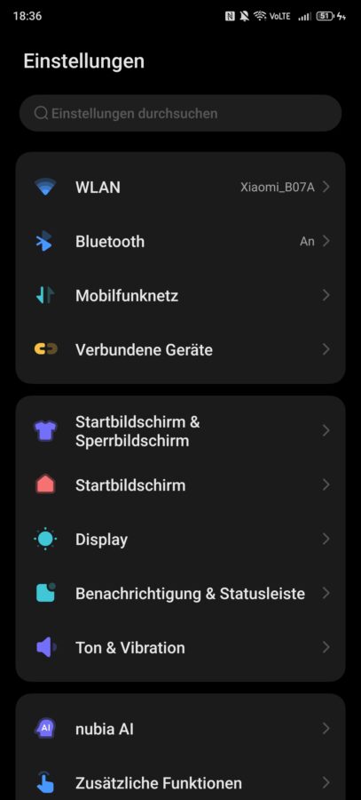Nubia Z70S Ultra System 4