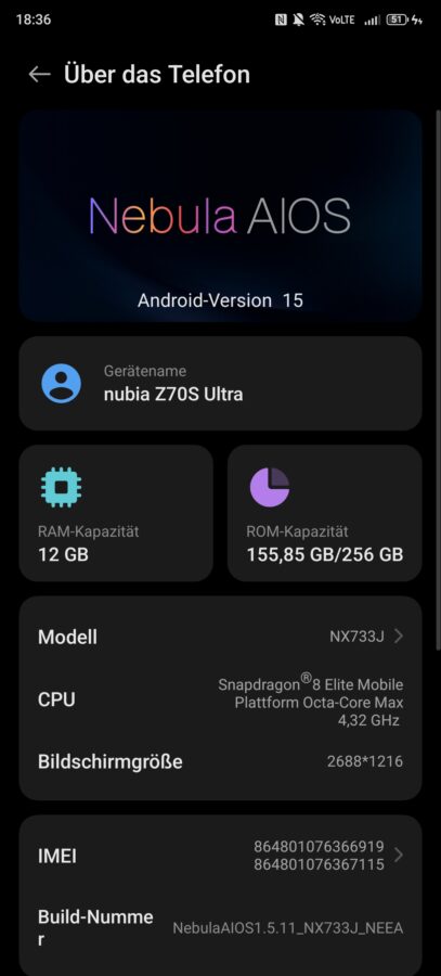 Nubia Z70S Ultra System 5