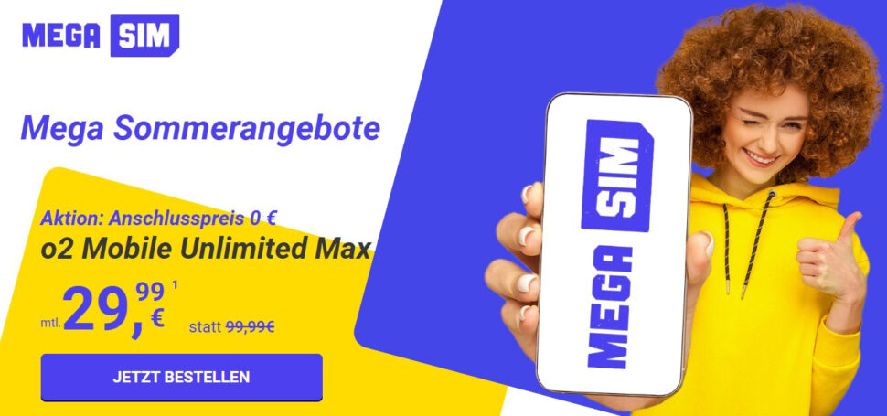 Mega SIM O2 August 2025