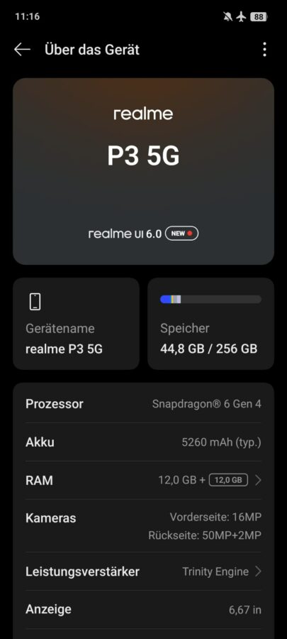 Realme P3 Test Screenshot System 4